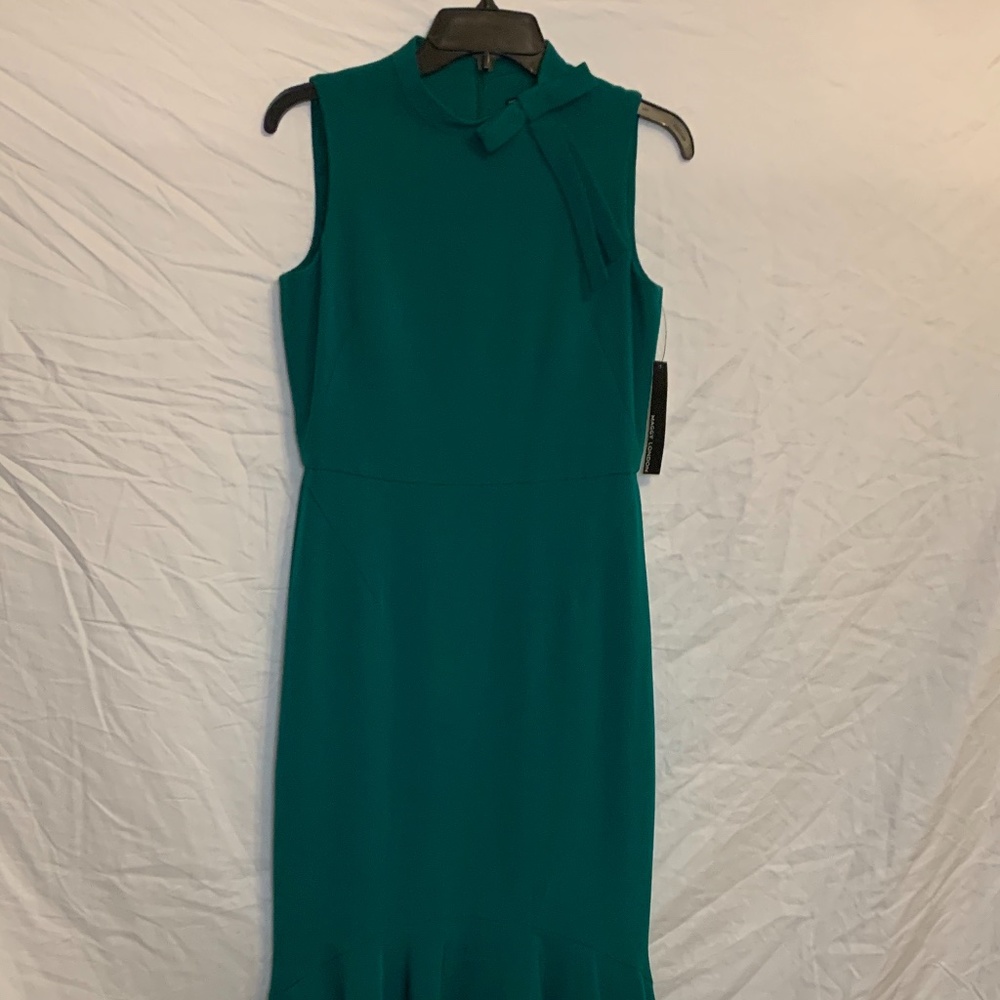 Maggie London Emerald Bow Dress